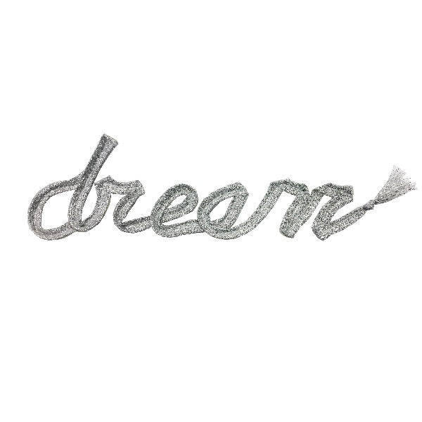 Applicazione "Dream" con Ricamo Cornely Termoadesiva Argento
