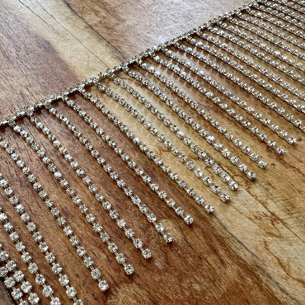 Frangia Catena Cristalli Strass