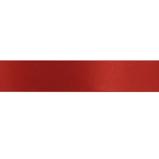 Nastro Doppio Raso Colore Rosso 204