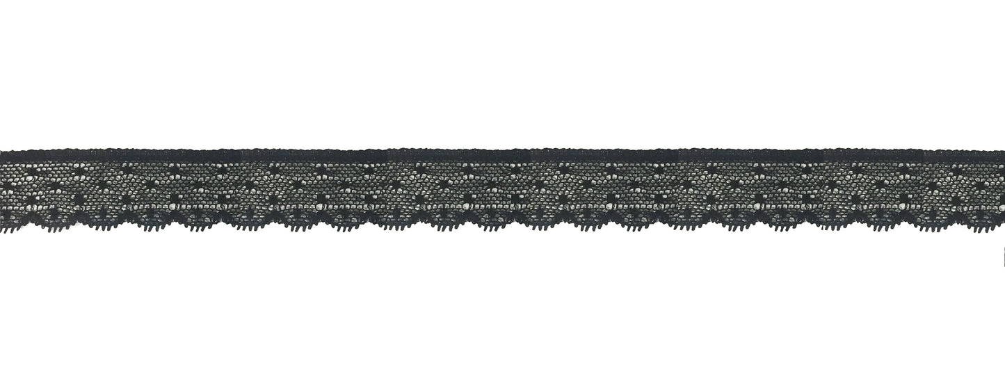 Pizzo Valencienne Cotone con Pois 2 cm