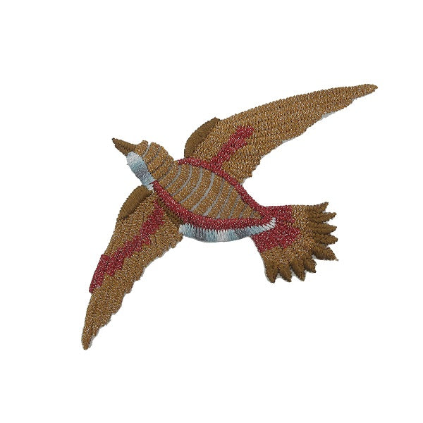 Patch Uccellino Termoadesivo con Filo Lurex