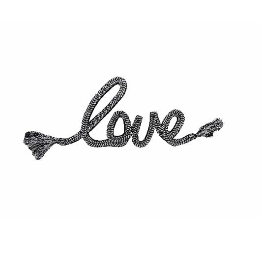 Applicazione "Love"  Ricamo con Fettuccia Cotone Termoadesiva
