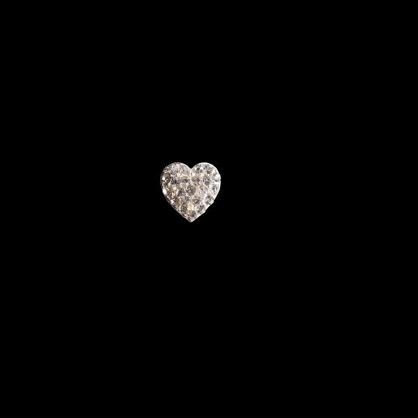 Bottone Gioiello Cuore Piccolo