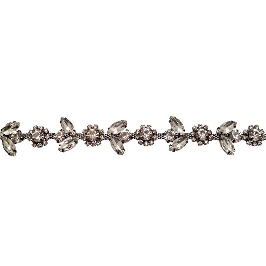 Catena Strass e Cristalli a Tema Floreale