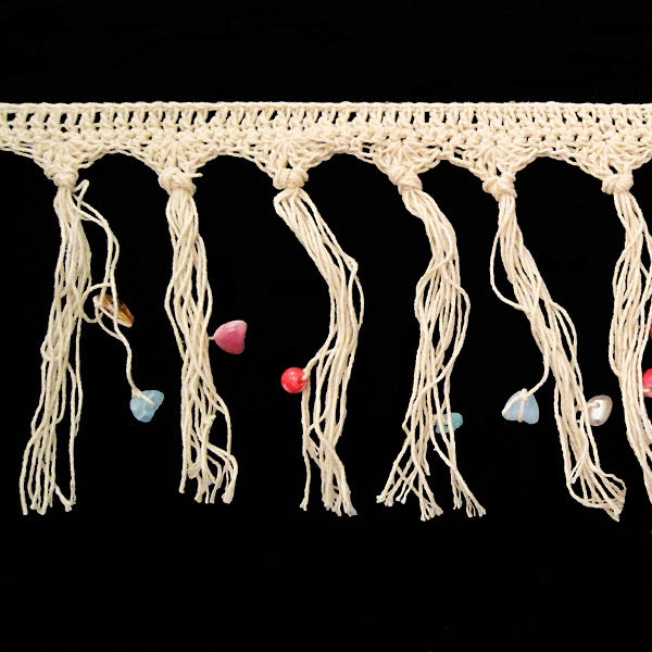 Passamaneria Frangia Crochet con Pietre