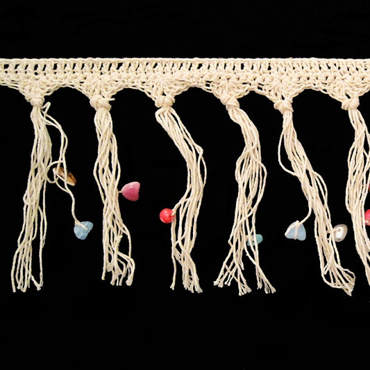 Passamaneria Frangia Crochet con Pietre