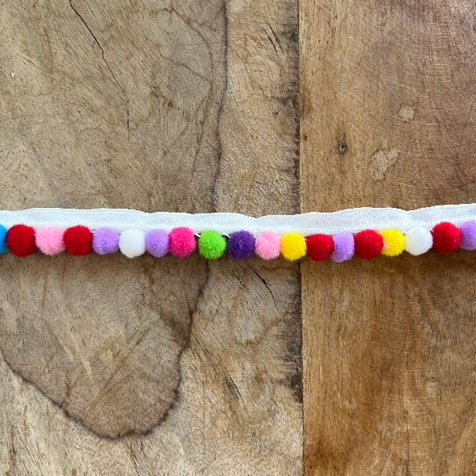 Passamaneria Profilo Pon Pon Colorata